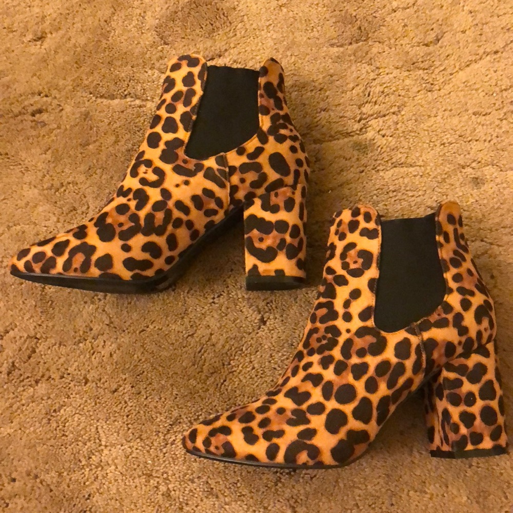 Leopard booties